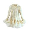 Cable Knit Sweater Dress-Weston Kids