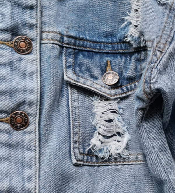 Distressed Denim Jacket-Weston Kids