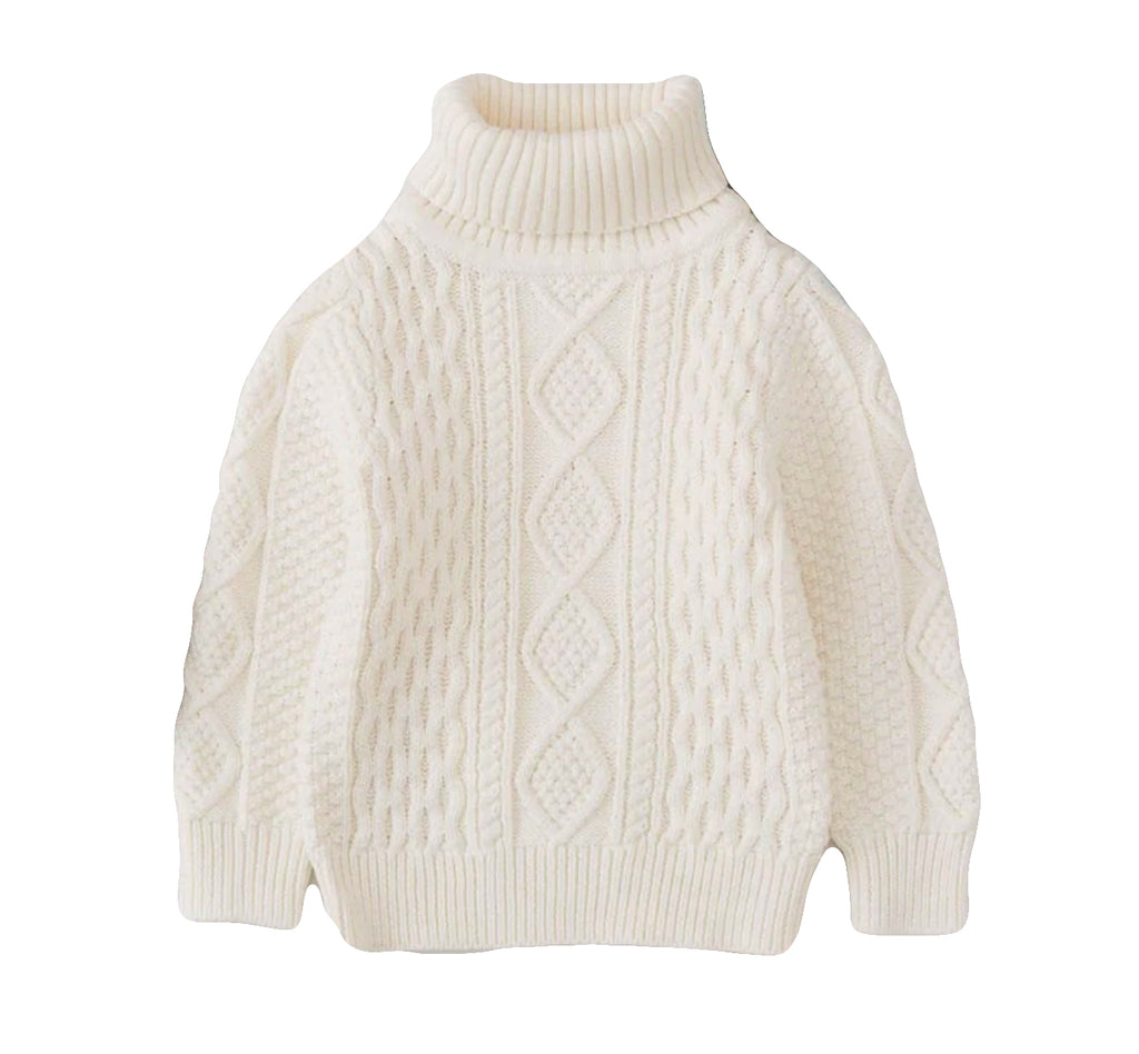 Cable Knit Turtleneck-Weston Kids