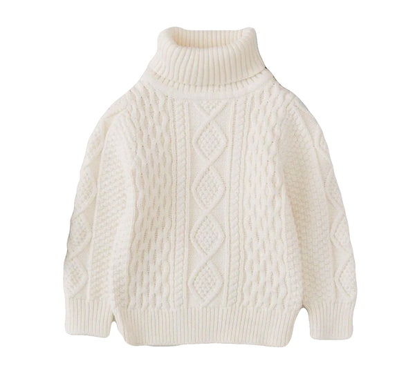 Cable Knit Turtleneck-Weston Kids