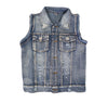 Pearled Denim Vest-Weston Kids