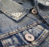 Pearled Denim Vest-Weston Kids