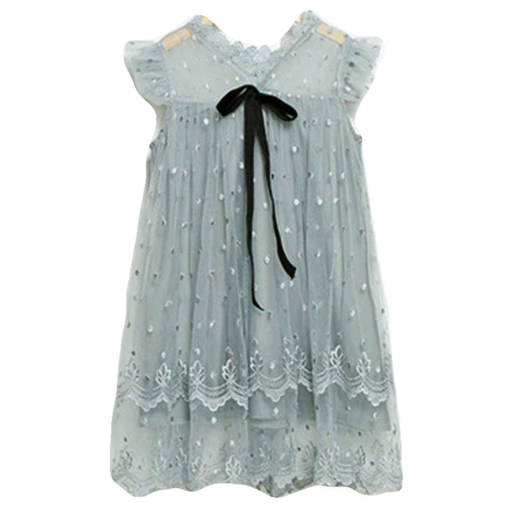 Mesh & Lace Party Dress-Weston Kids