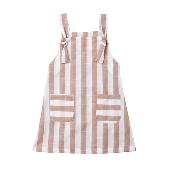 Striped Overall Dress