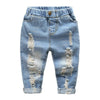 Distressed Denim Trousers-Weston Kids