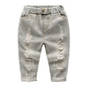 Distressed Denim Trousers-Weston Kids