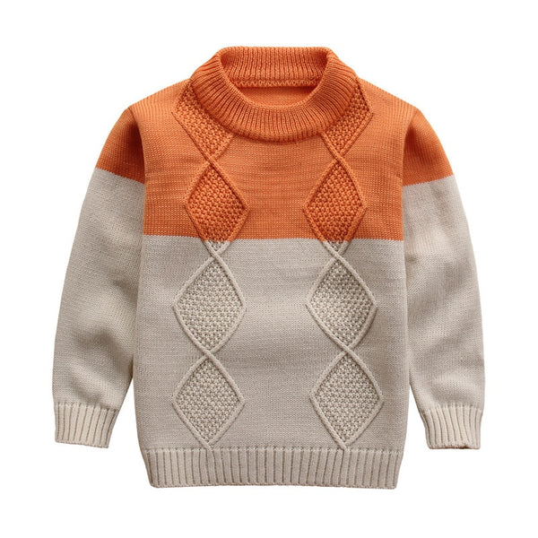 Colour Block Knit Sweater-Weston Kids