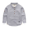 Striped Square Collar Shirt-Weston Kids