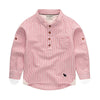 Striped Square Collar Shirt-Weston Kids