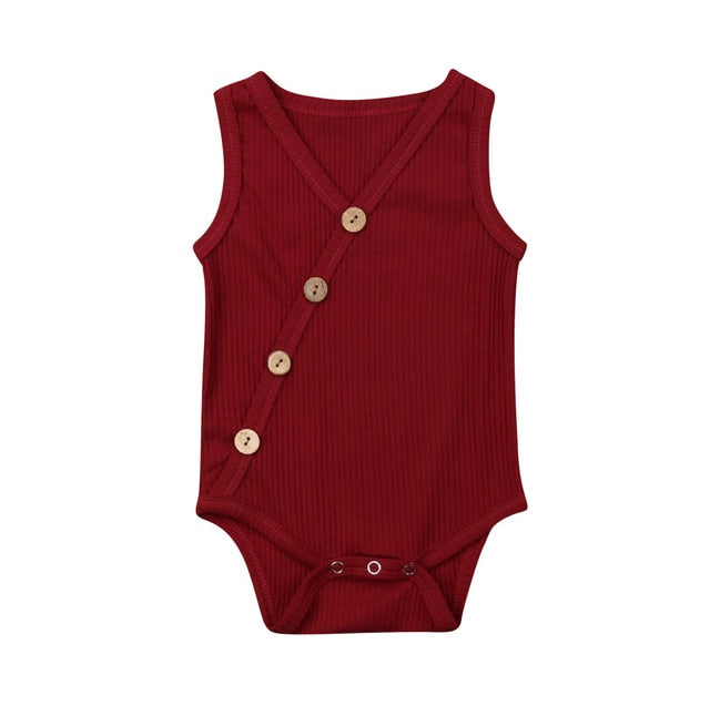 Cross Buttoned Onesie